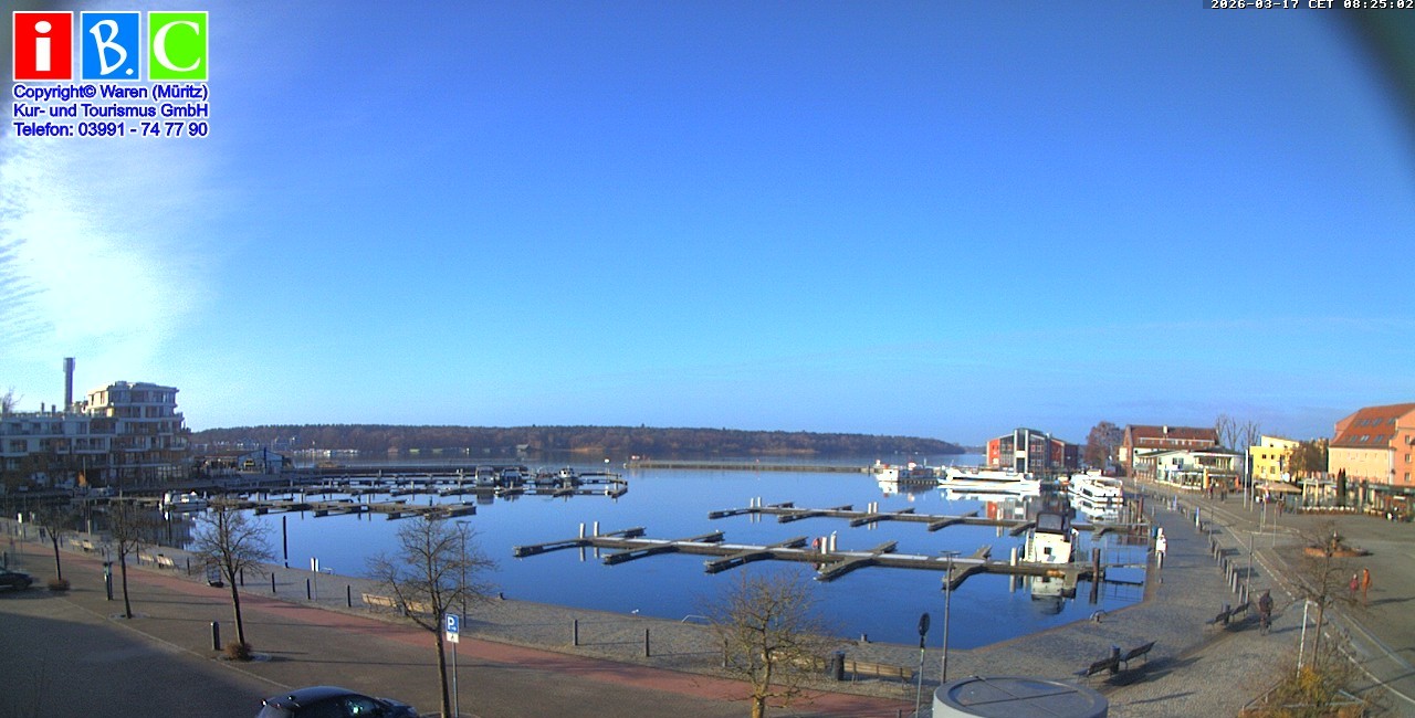 Archiv Foto Webcam Yachthafen Waren an der Müritz