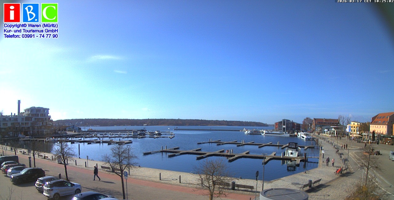 Archiv Foto Webcam Yachthafen Waren an der Müritz