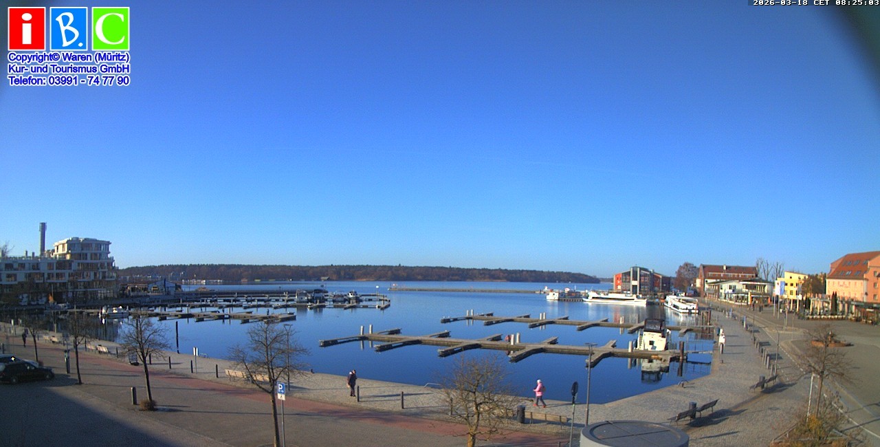 Archiv Foto Webcam Yachthafen Waren an der Müritz