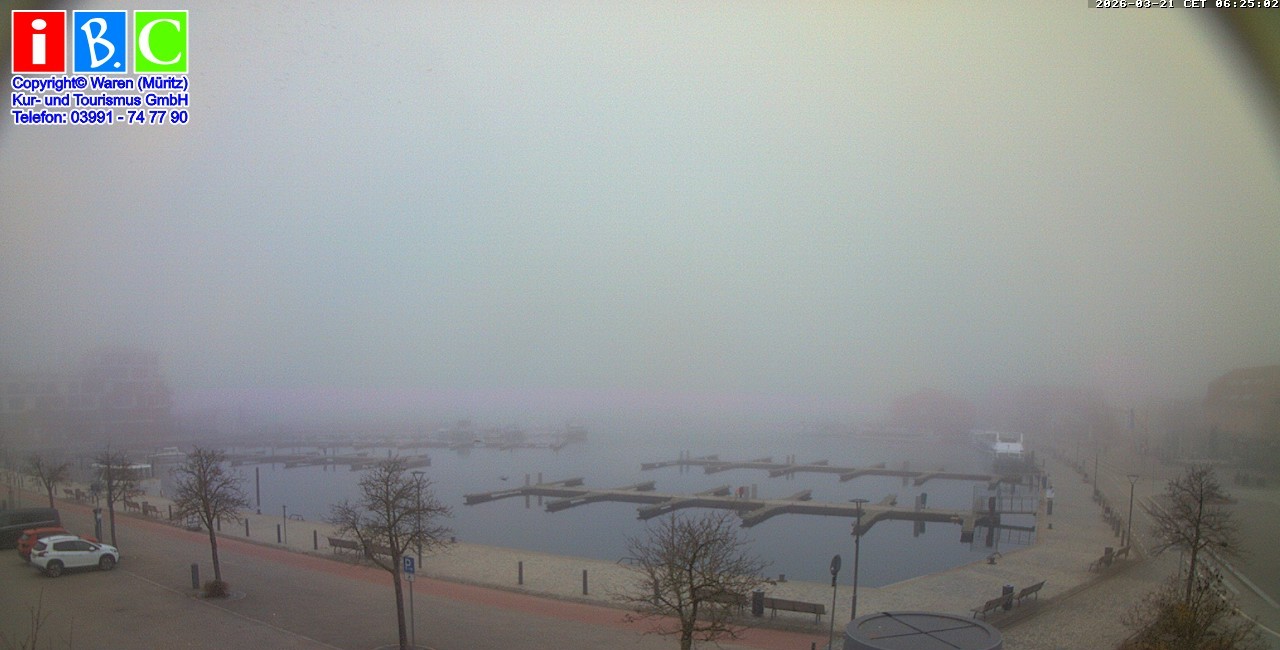 Archived image Webcam Harbour Waren (Müritz)