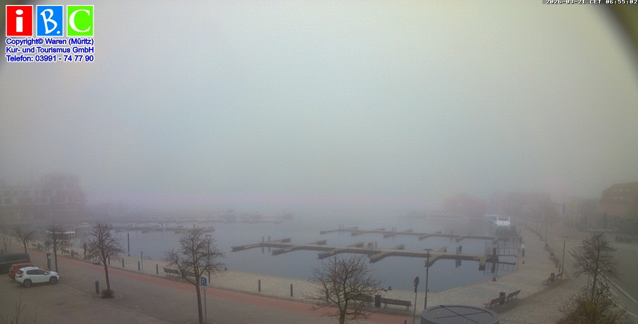 Archived image Webcam Harbour Waren (Müritz)