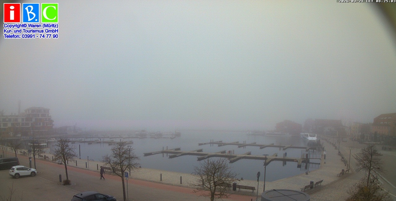 Archived image Webcam Harbour Waren (Müritz)