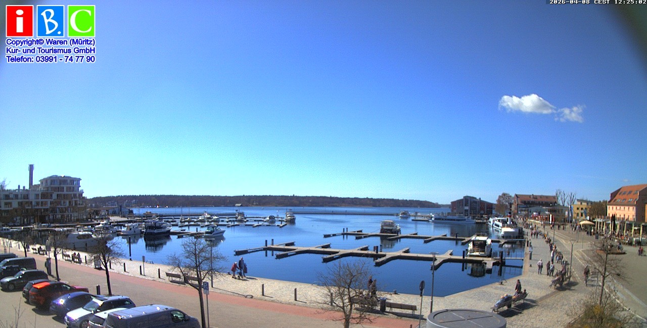 Archived image Webcam Harbour Waren (Müritz)