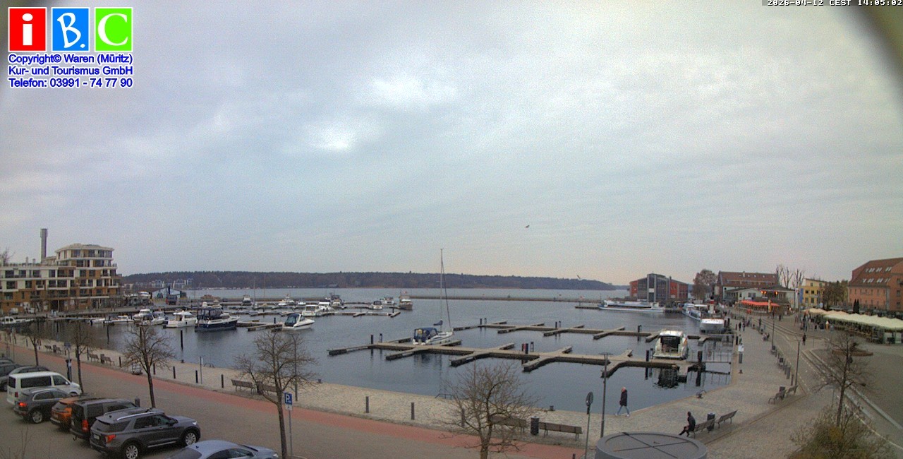 Archived image Webcam Harbour Waren (Müritz)