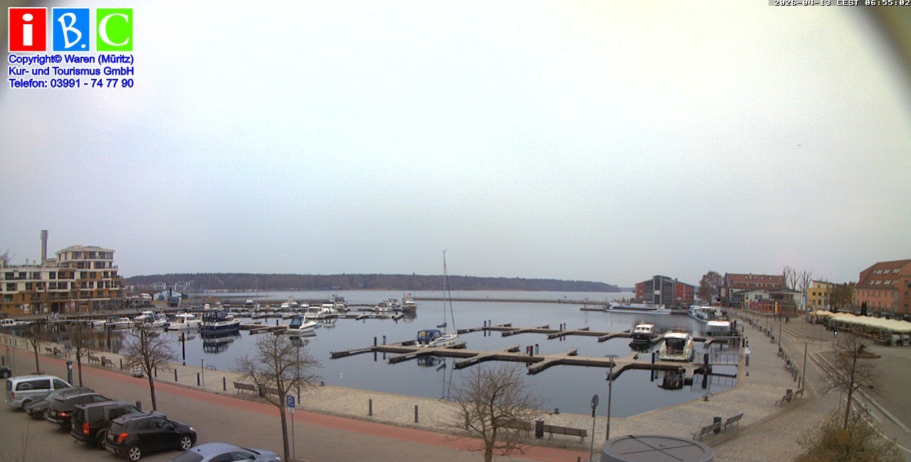 Archived image Webcam Harbour Waren (Müritz)