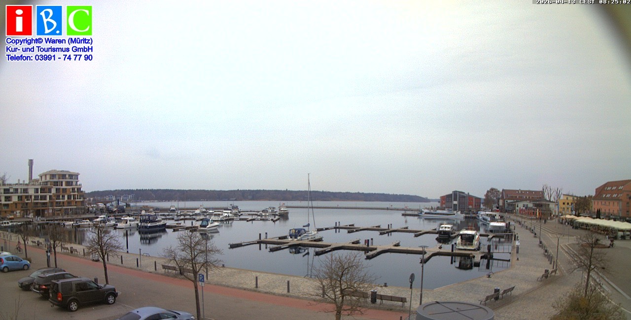 Archived image Webcam Harbour Waren (Müritz)