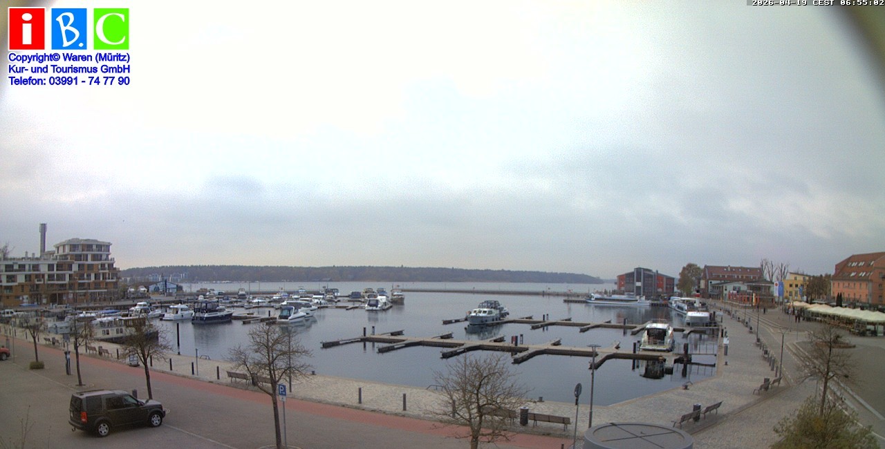 Archiv Foto Webcam Yachthafen Waren an der Müritz