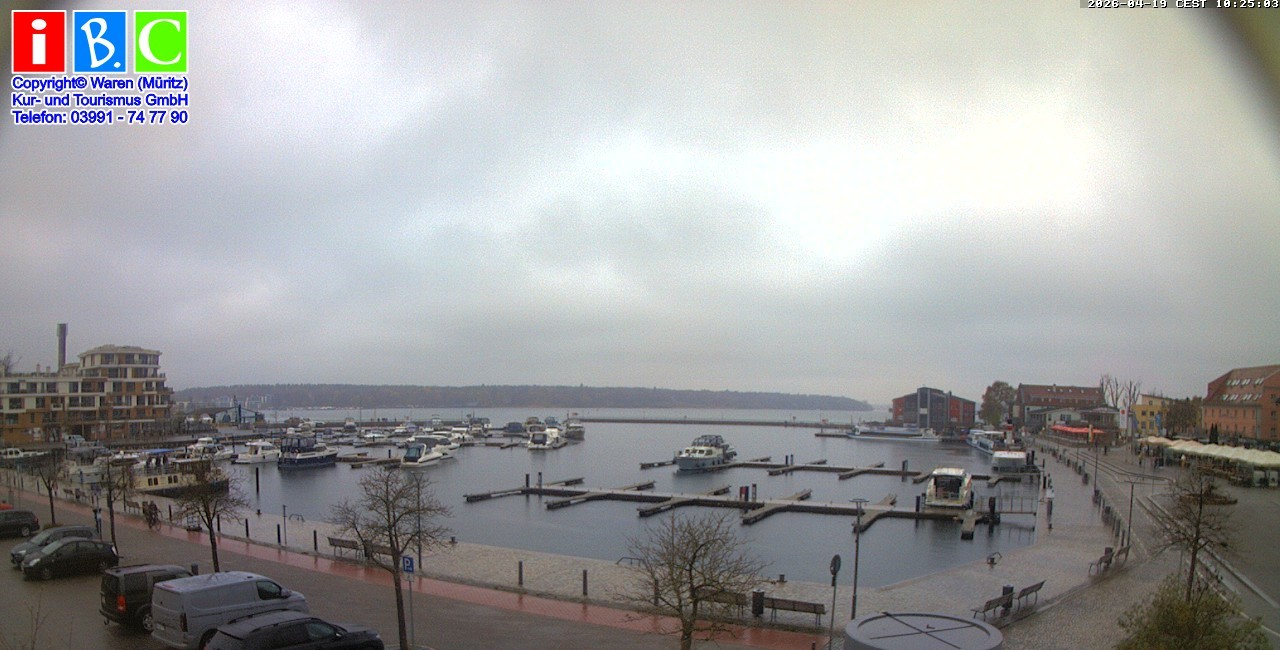 Archiv Foto Webcam Yachthafen Waren an der Müritz