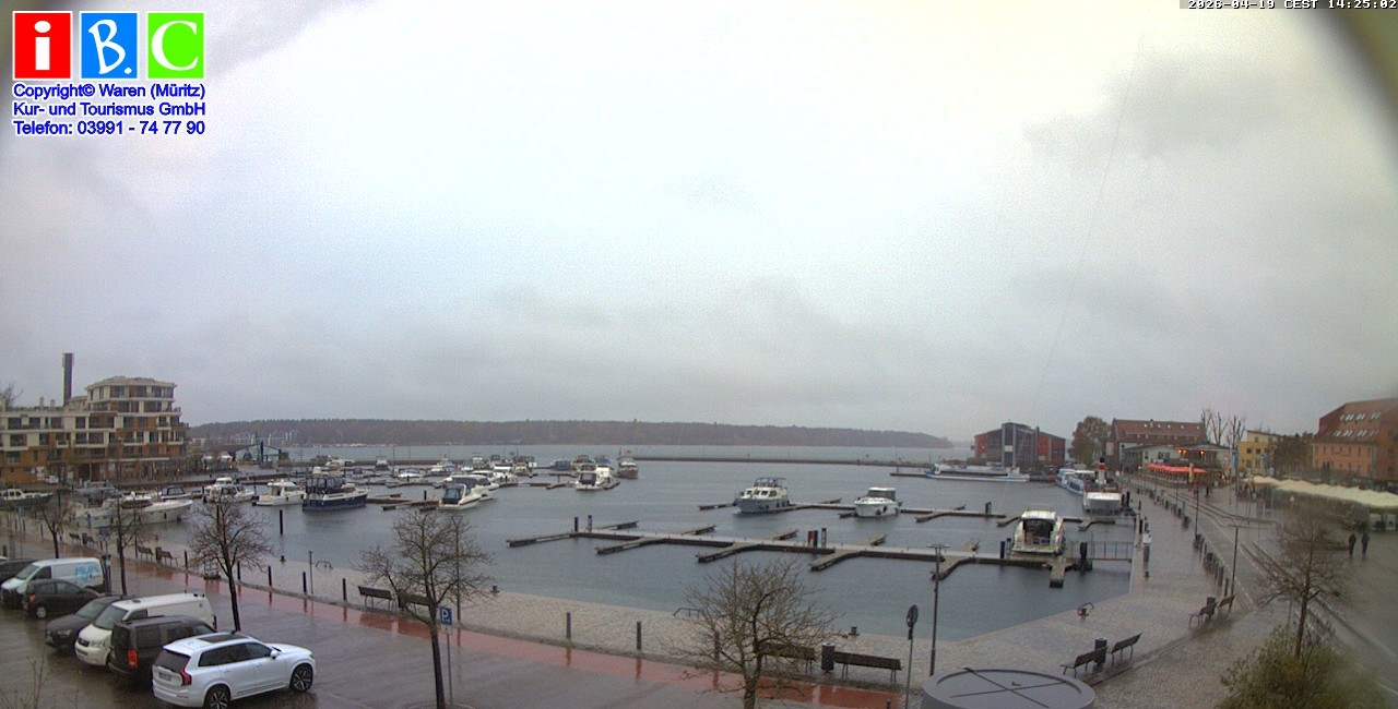 Archiv Foto Webcam Yachthafen Waren an der Müritz