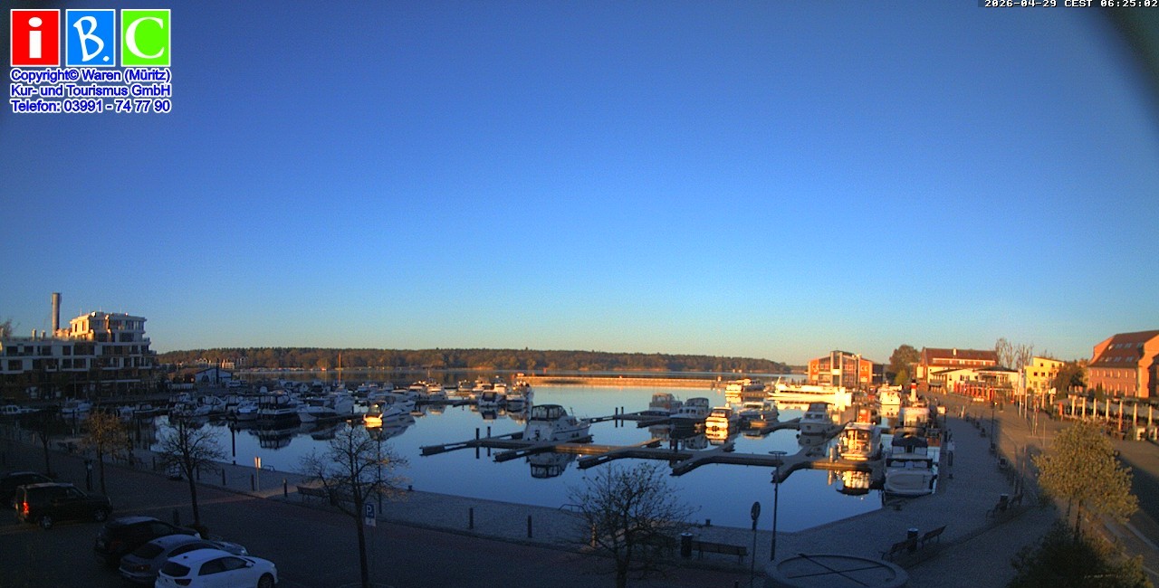 Archiv Foto Webcam Yachthafen Waren an der Müritz