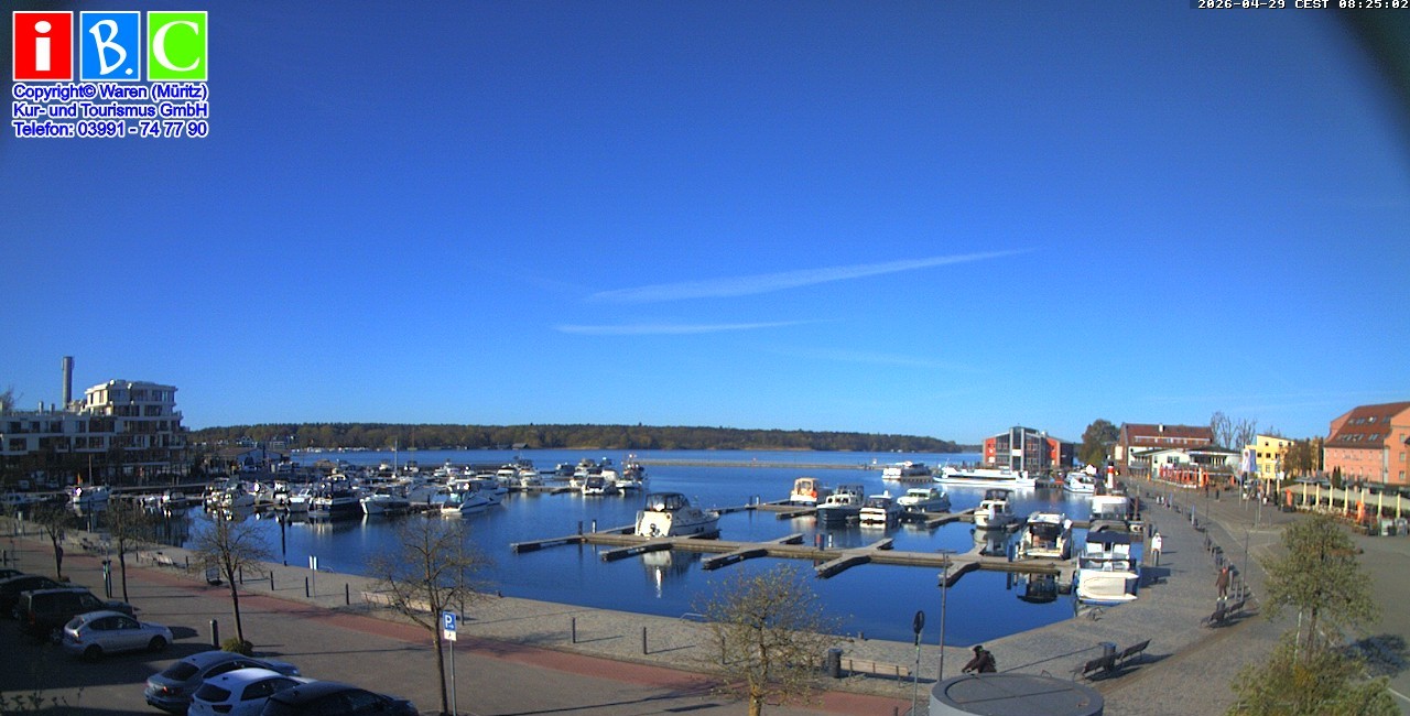 Archiv Foto Webcam Yachthafen Waren an der Müritz