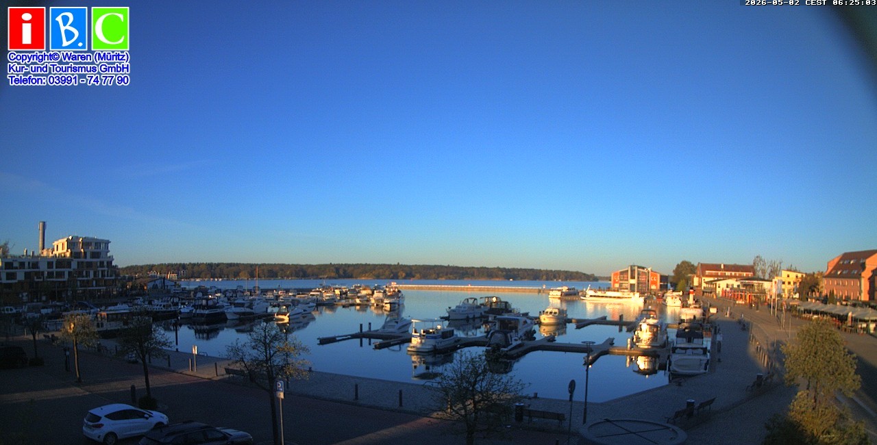 Archiv Foto Webcam Yachthafen Waren an der Müritz