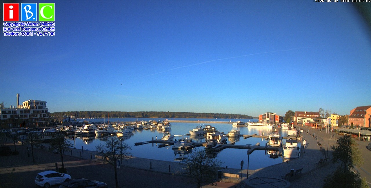 Archiv Foto Webcam Yachthafen Waren an der Müritz