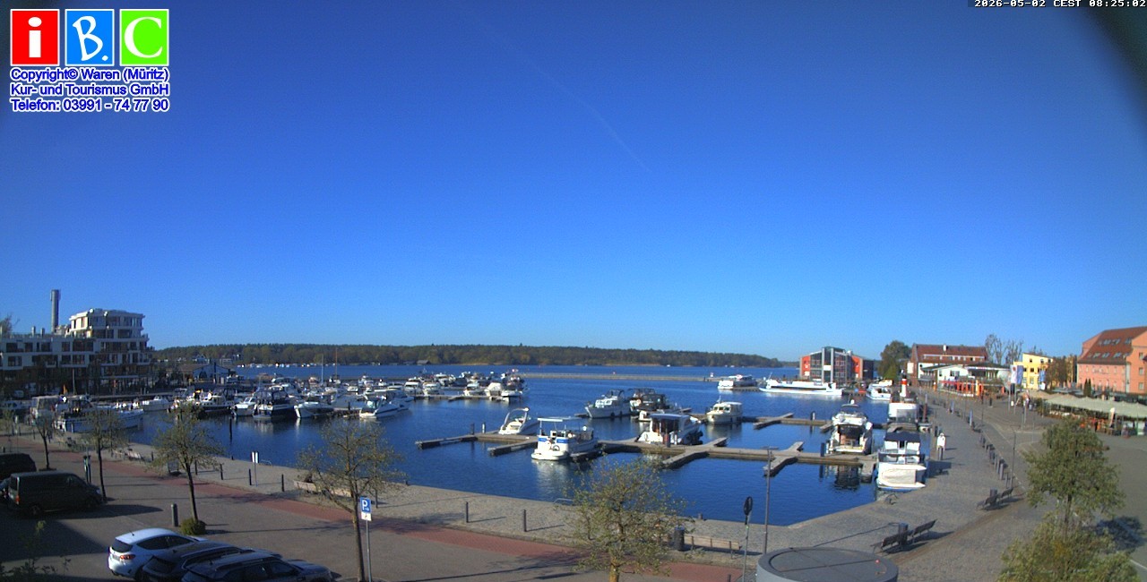 Archiv Foto Webcam Yachthafen Waren an der Müritz
