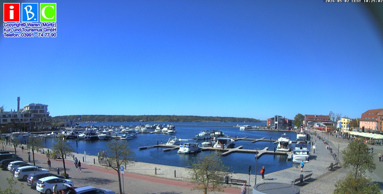 Archiv Foto Webcam Yachthafen Waren an der Müritz