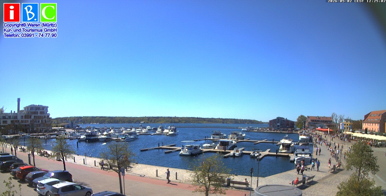 Archiv Foto Webcam Yachthafen Waren an der Müritz