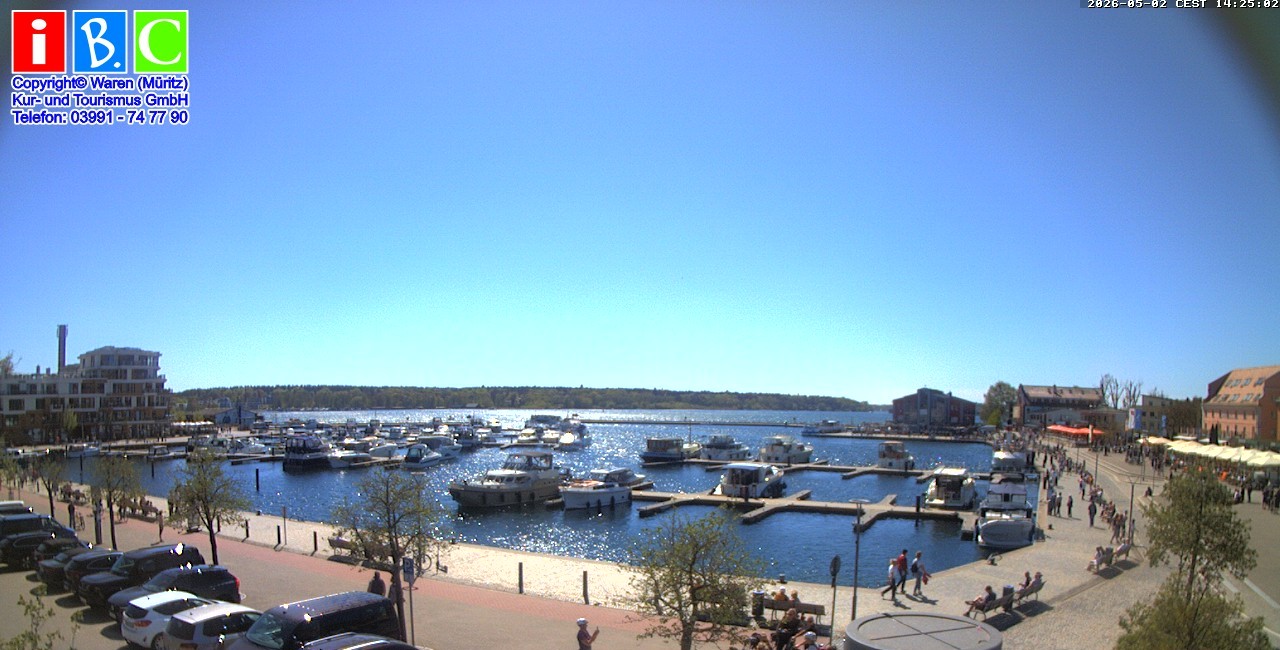 Archiv Foto Webcam Yachthafen Waren an der Müritz