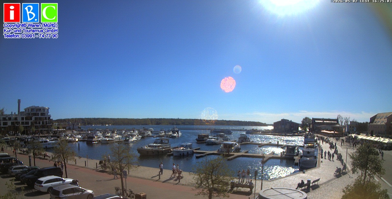 Archiv Foto Webcam Yachthafen Waren an der Müritz