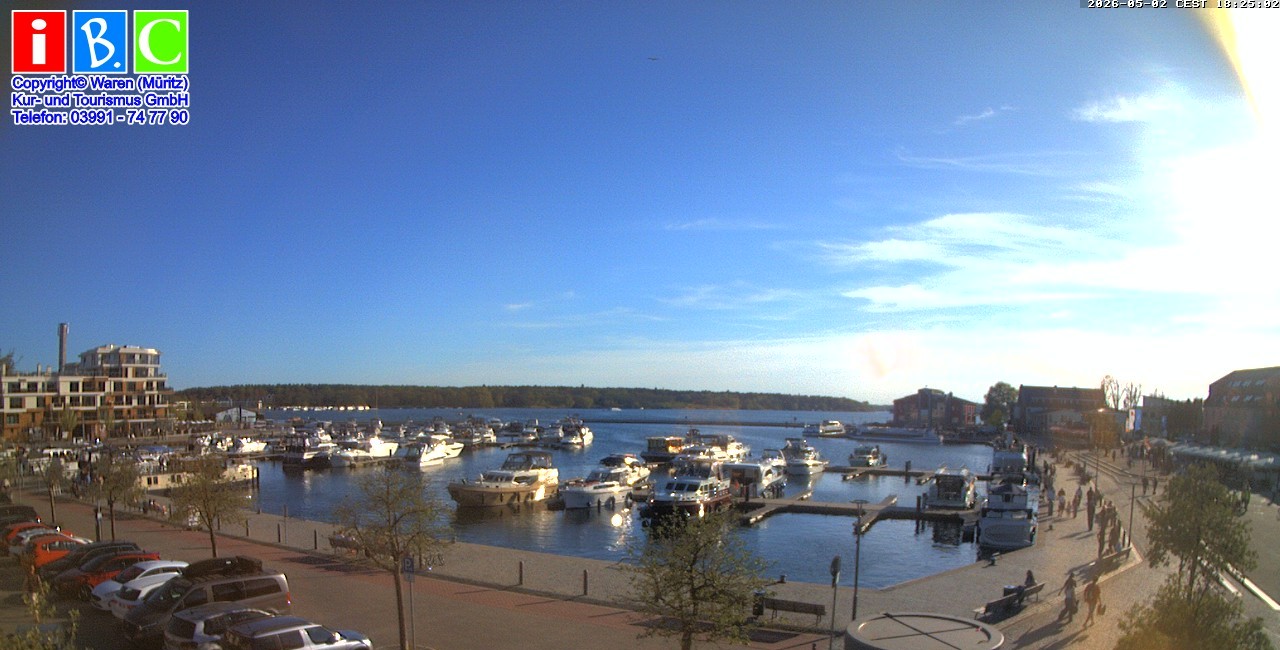 Archiv Foto Webcam Yachthafen Waren an der Müritz