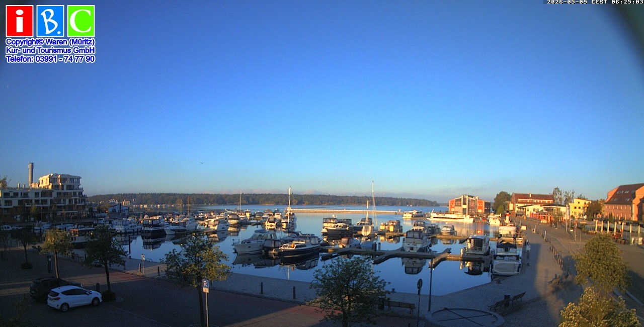 Archiv Foto Webcam Yachthafen Waren an der Müritz