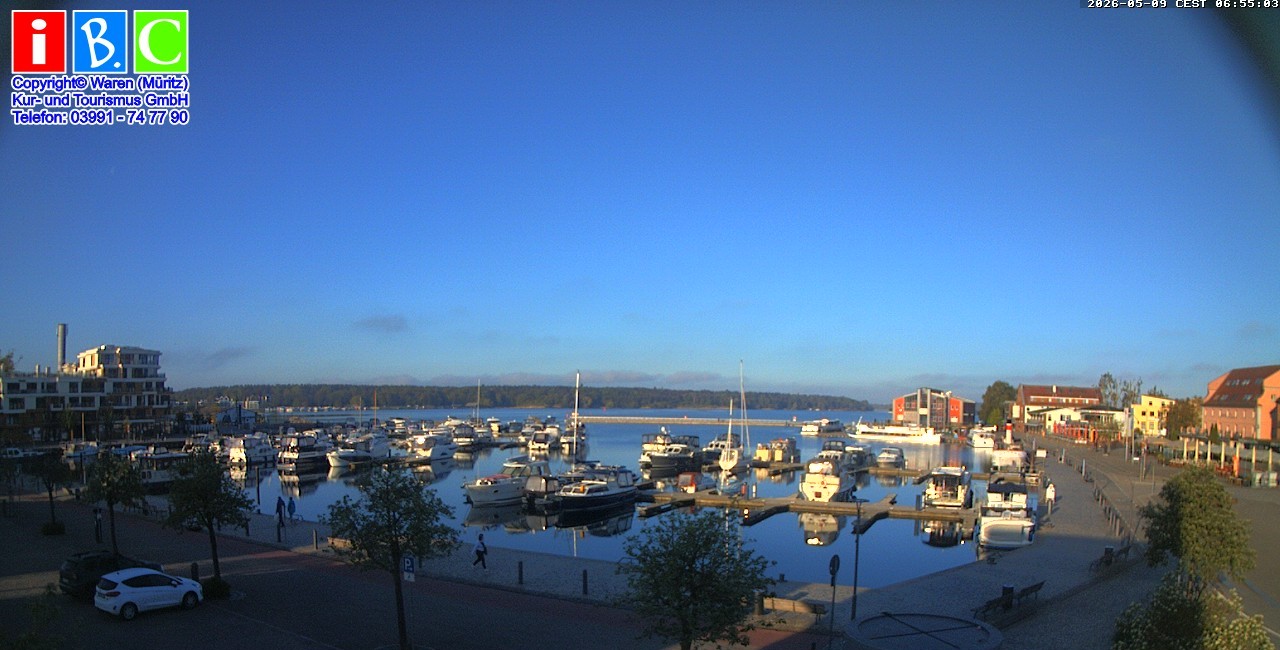 Archiv Foto Webcam Yachthafen Waren an der Müritz