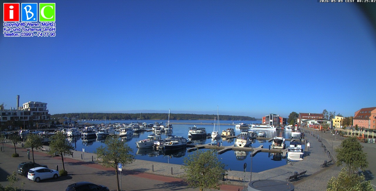 Archiv Foto Webcam Yachthafen Waren an der Müritz