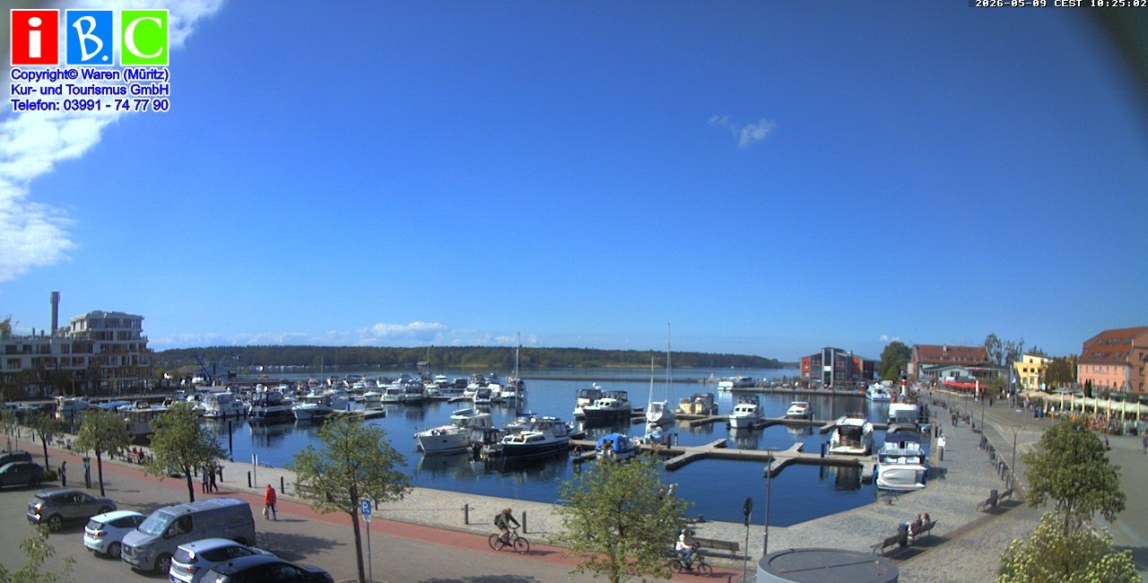 Archiv Foto Webcam Yachthafen Waren an der Müritz