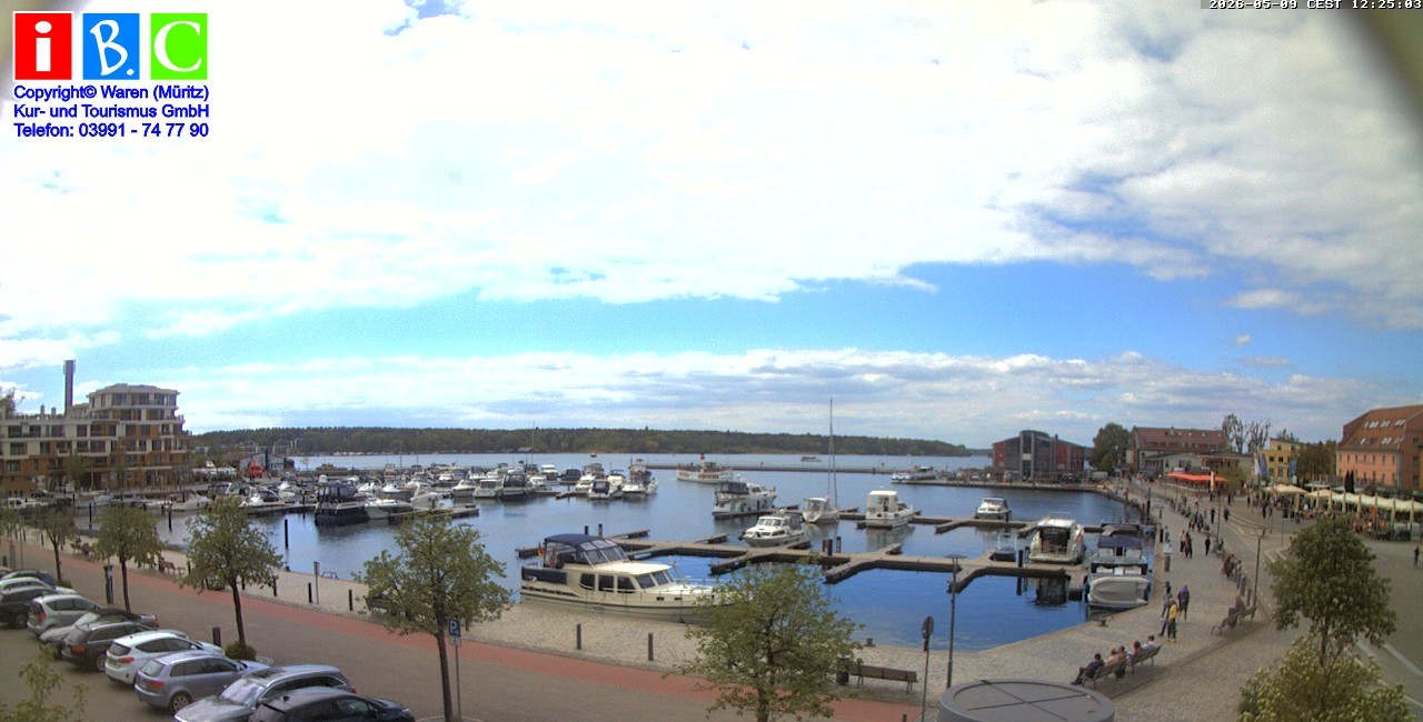 Archiv Foto Webcam Yachthafen Waren an der Müritz