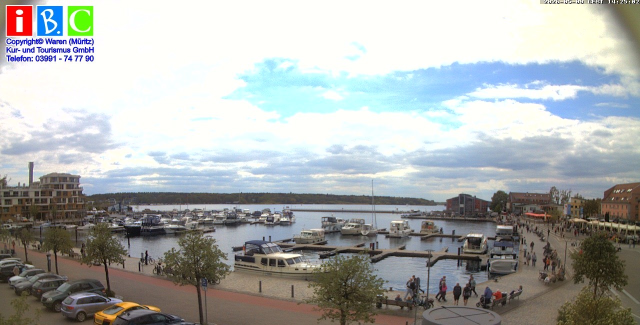 Archiv Foto Webcam Yachthafen Waren an der Müritz