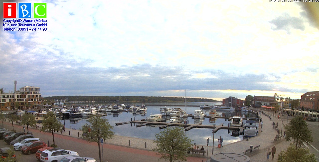 Archiv Foto Webcam Yachthafen Waren an der Müritz