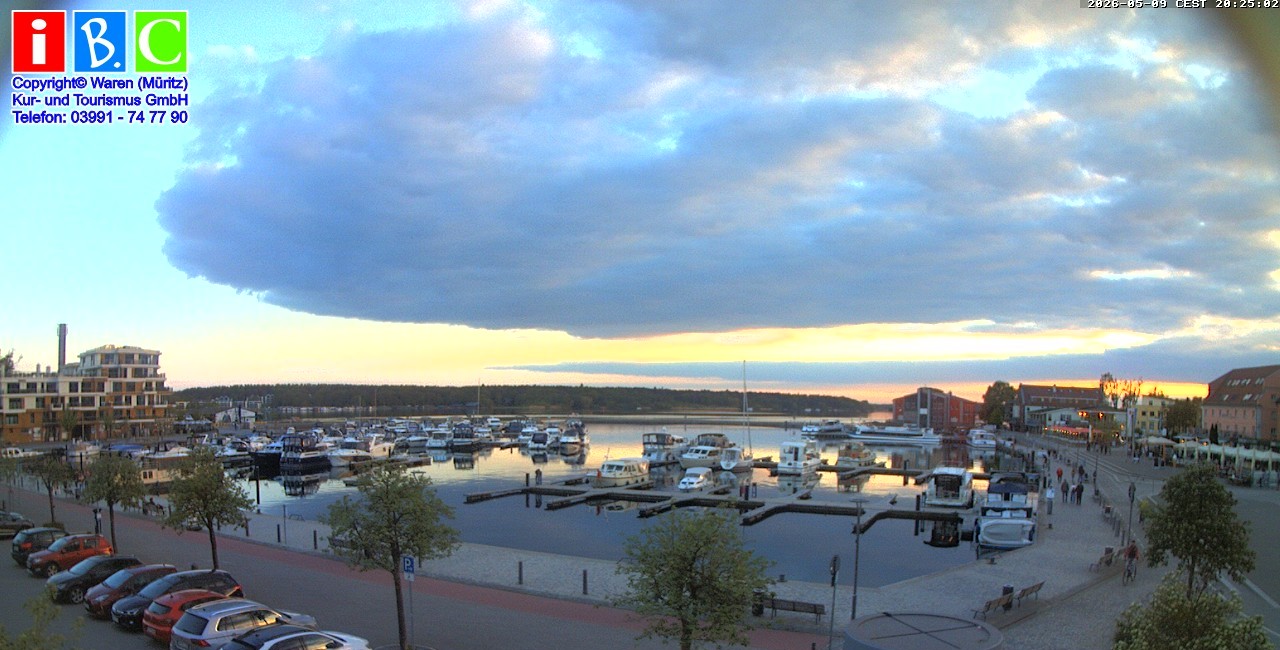 Archiv Foto Webcam Yachthafen Waren an der Müritz