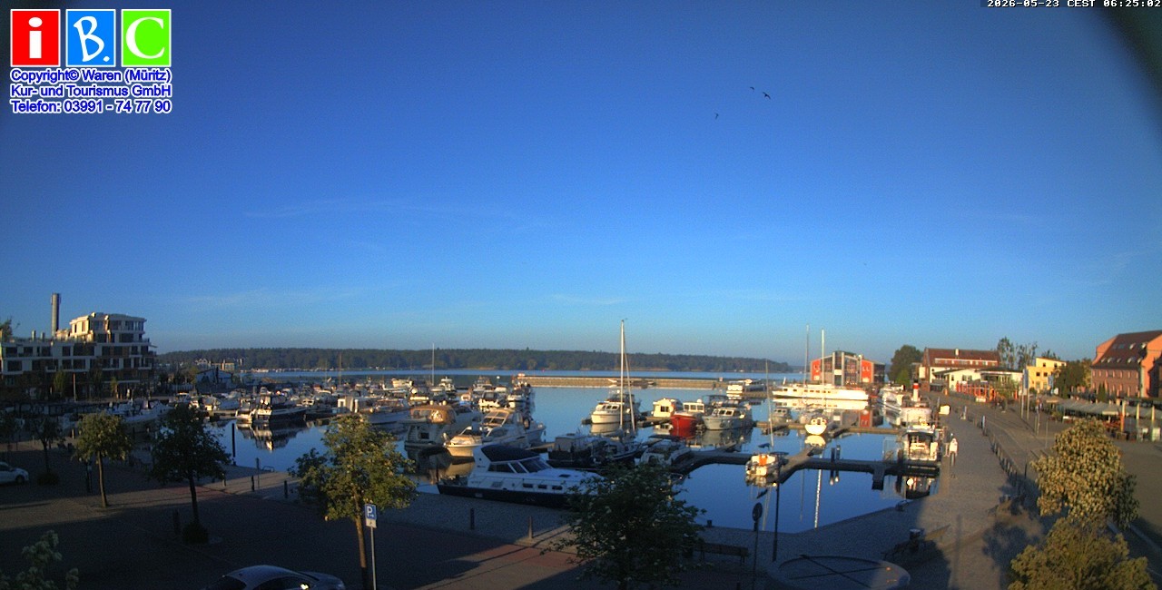 Archiv Foto Webcam Yachthafen Waren an der Müritz