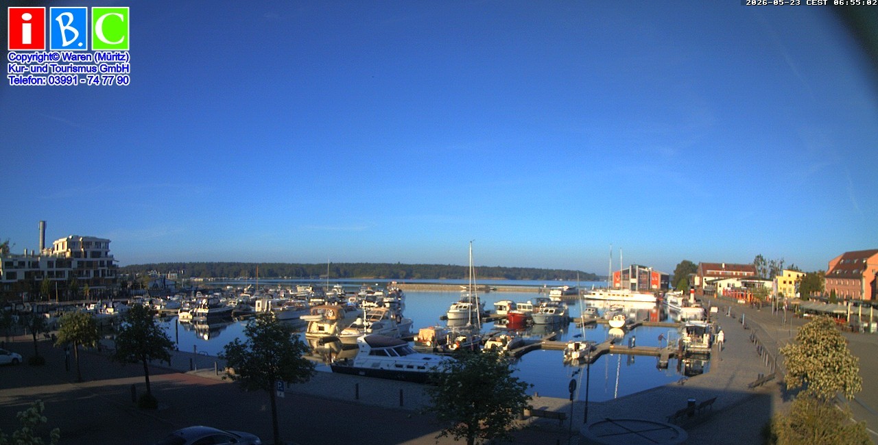 Archiv Foto Webcam Yachthafen Waren an der Müritz