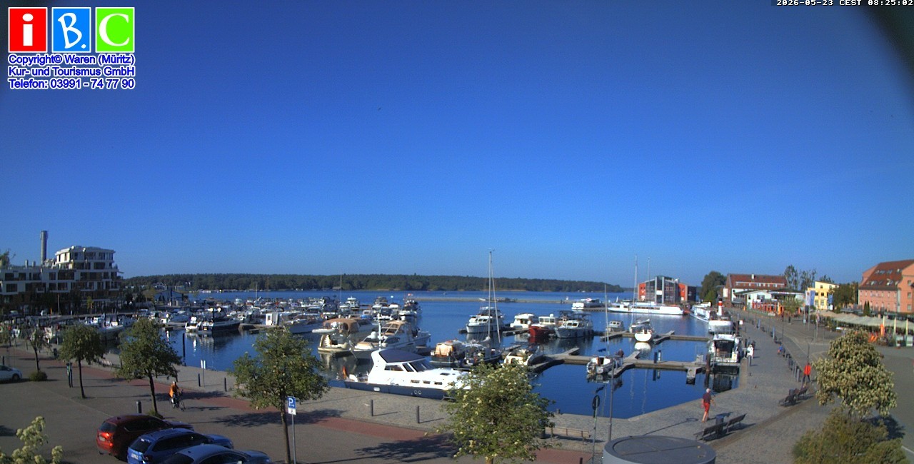 Archiv Foto Webcam Yachthafen Waren an der Müritz