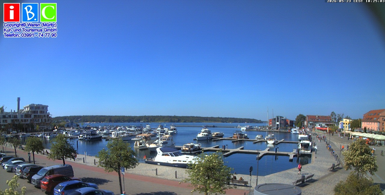 Archiv Foto Webcam Yachthafen Waren an der Müritz
