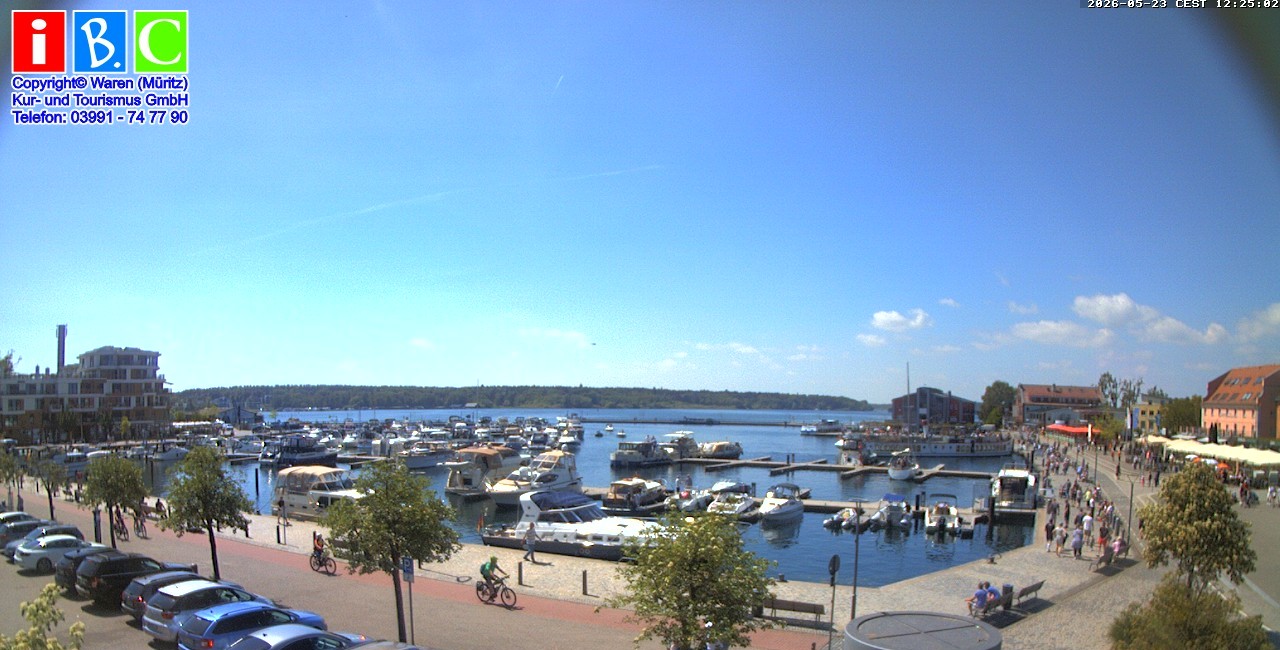 Archiv Foto Webcam Yachthafen Waren an der Müritz