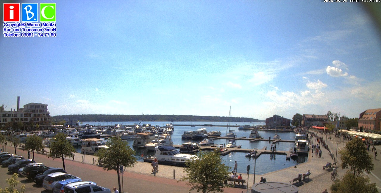 Archiv Foto Webcam Yachthafen Waren an der Müritz