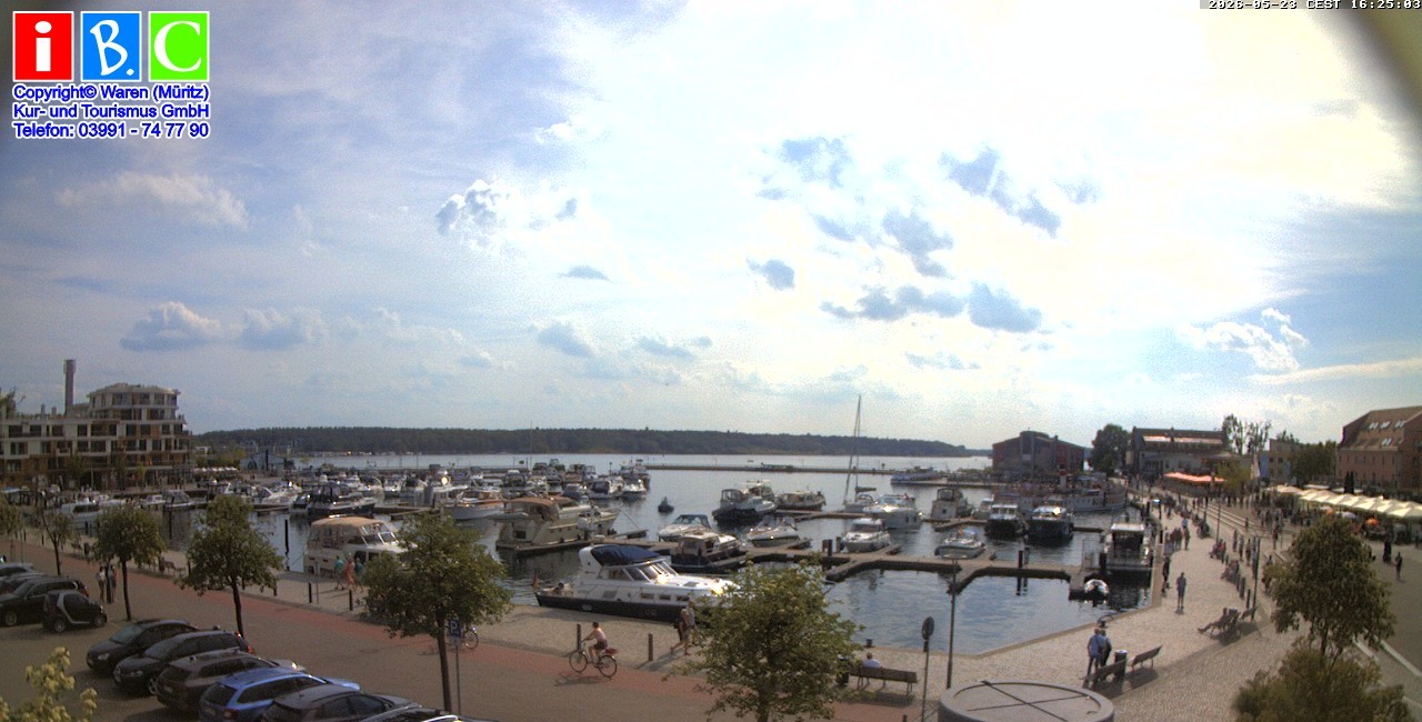 Archiv Foto Webcam Yachthafen Waren an der Müritz