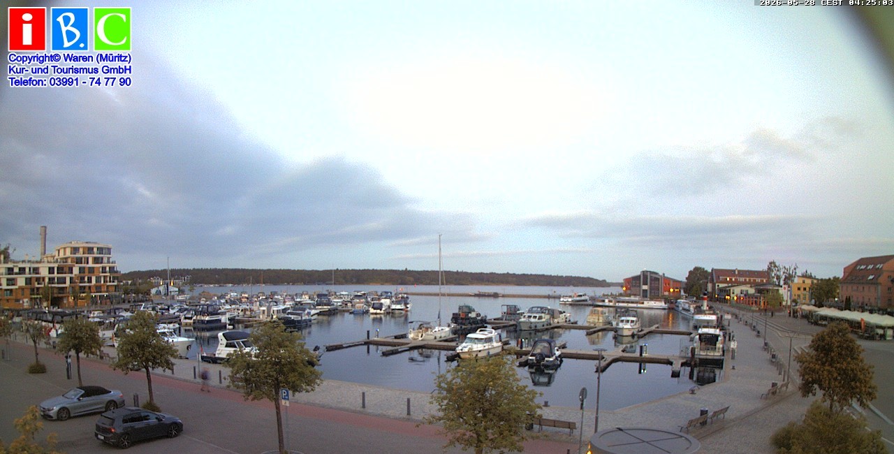 Archived image Webcam Harbour Waren (Müritz)