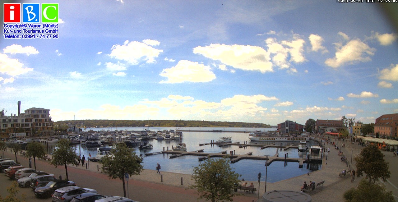 Archived image Webcam Harbour Waren (Müritz)