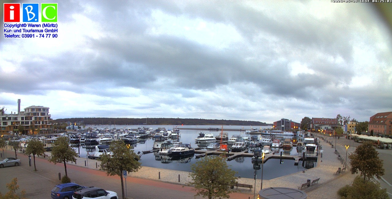 Archiv Foto Webcam Yachthafen Waren an der Müritz