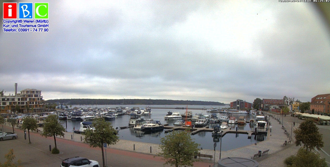 Archiv Foto Webcam Yachthafen Waren an der Müritz