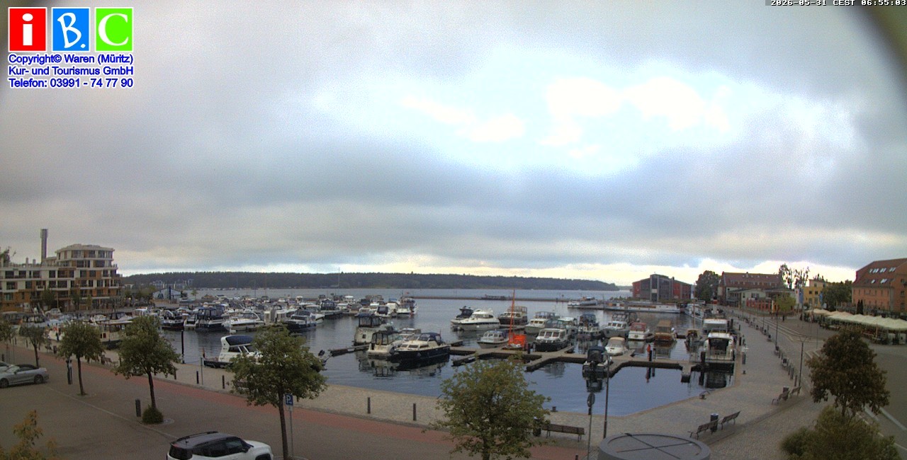 Archiv Foto Webcam Yachthafen Waren an der Müritz