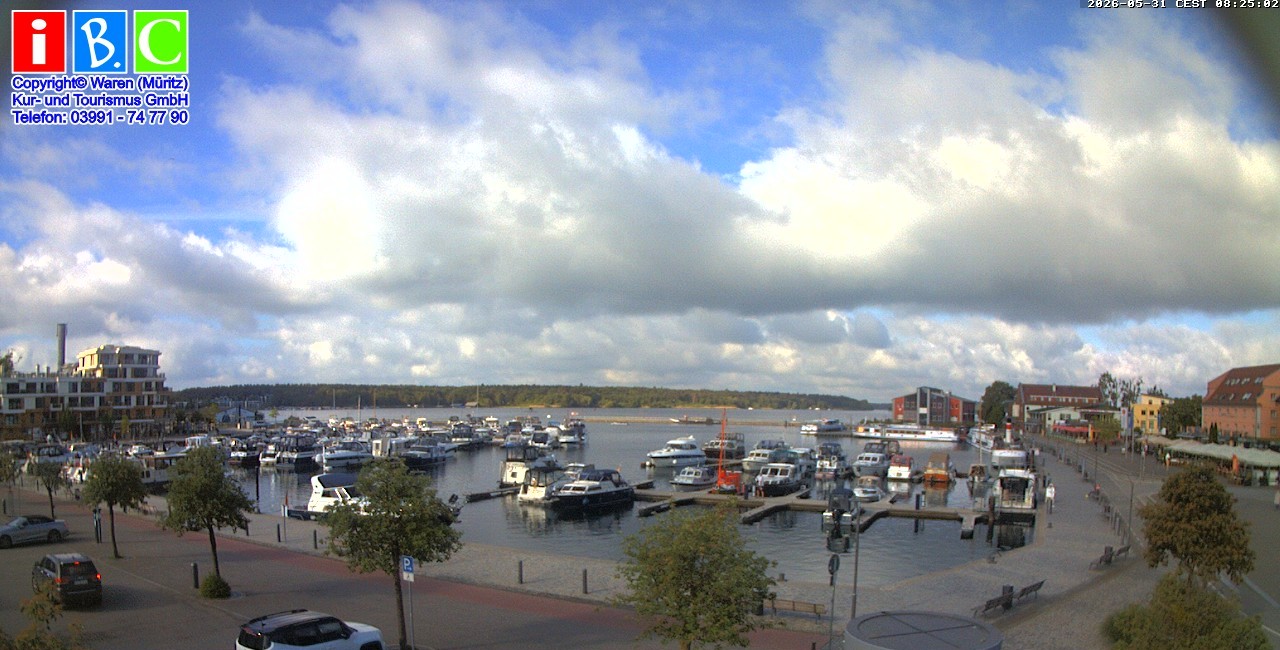 Archiv Foto Webcam Yachthafen Waren an der Müritz