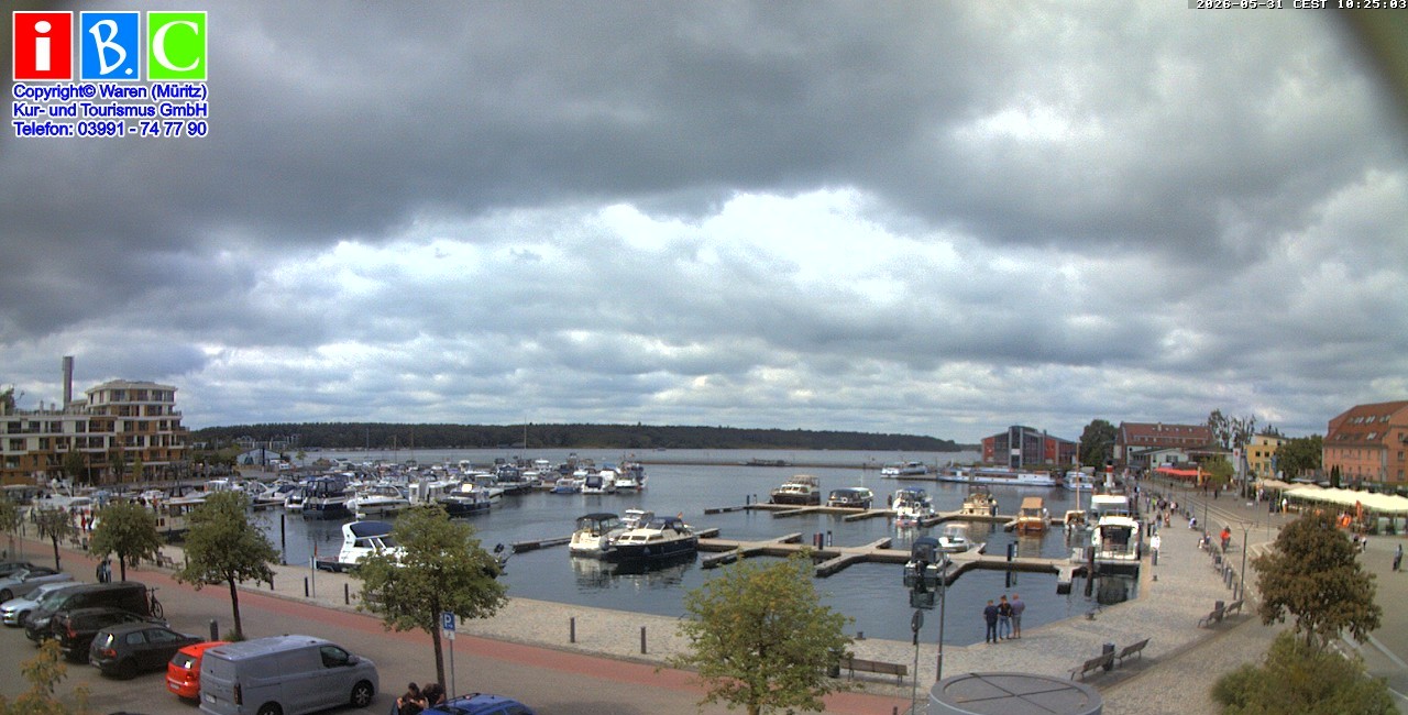 Archiv Foto Webcam Yachthafen Waren an der Müritz