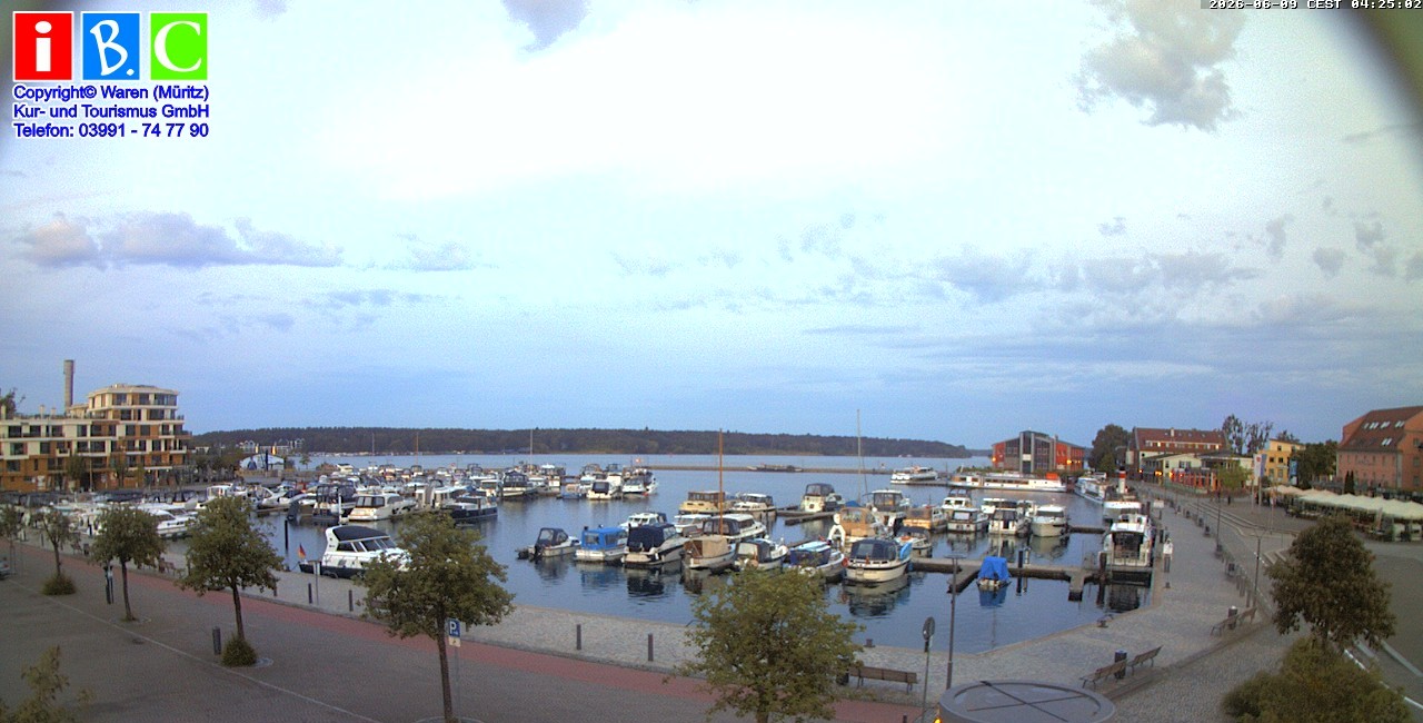 Archiv Foto Webcam Yachthafen Waren an der Müritz