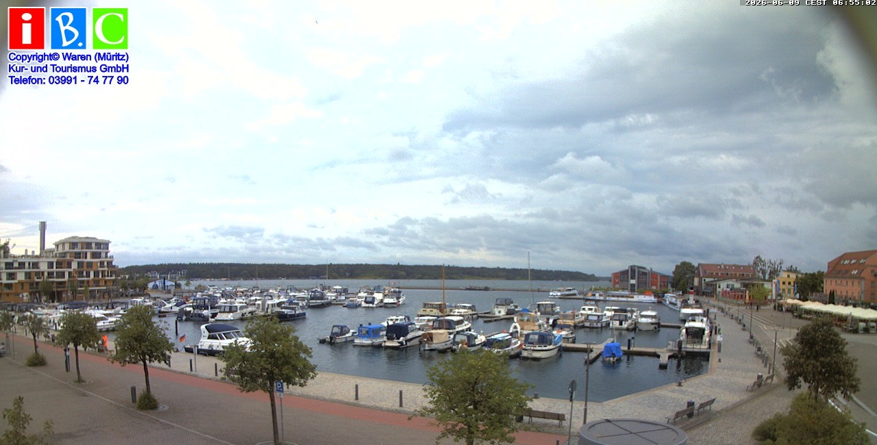 Archiv Foto Webcam Yachthafen Waren an der Müritz