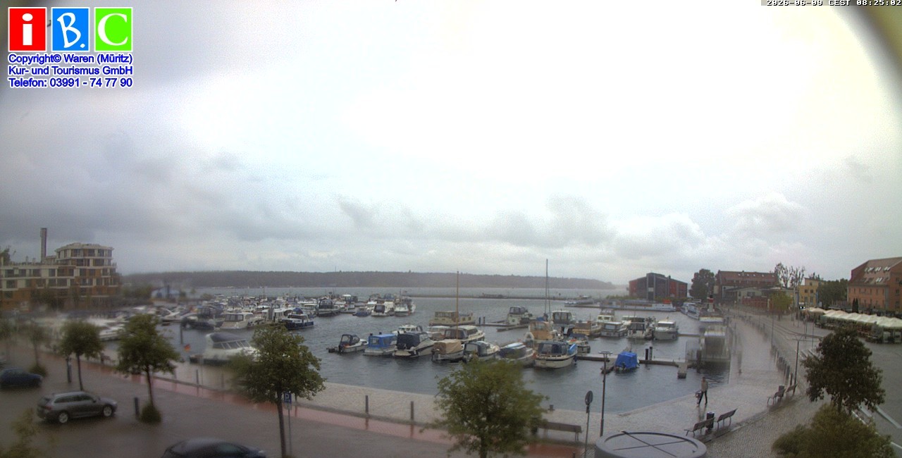 Archiv Foto Webcam Yachthafen Waren an der Müritz