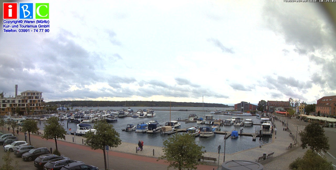 Archiv Foto Webcam Yachthafen Waren an der Müritz