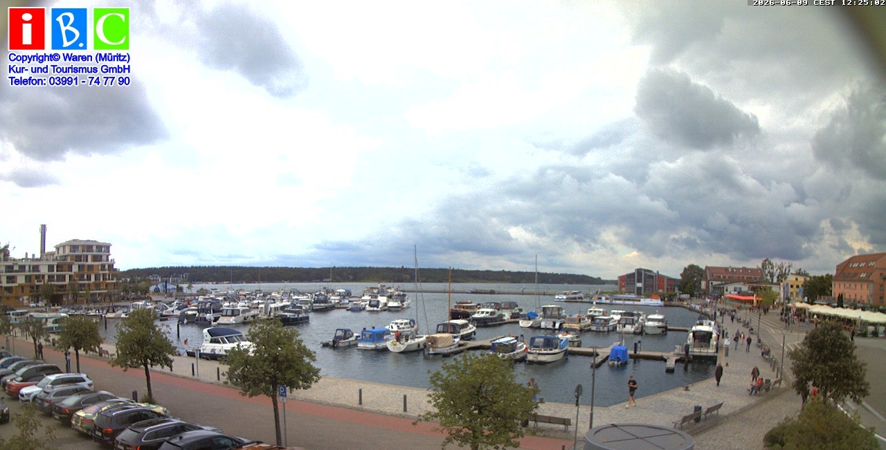 Archiv Foto Webcam Yachthafen Waren an der Müritz